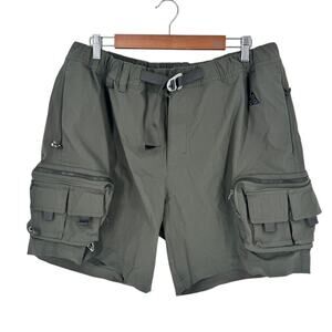 Nike ACG Cargo Belted Shorts Mens XL Sequoia Olive Green DH8347-355 Snowgrass